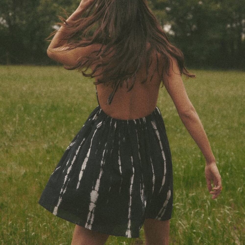 ZARA BLOGGER FAVORITE TIE DYE PRINTED DRESS - Picture 10 of 13